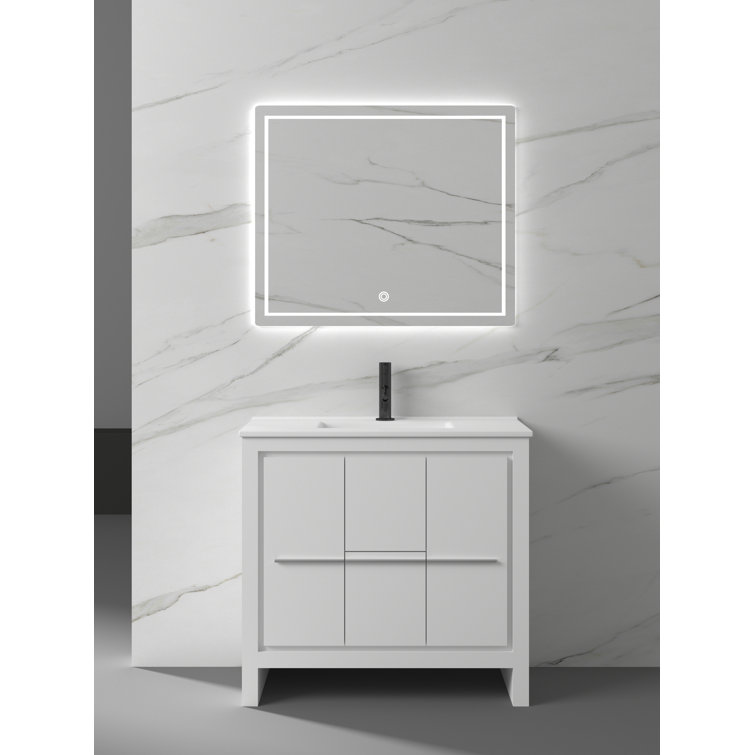 Wrought Studio Wagenen 20'' Single Bathroom Vanity with Porcelain Top